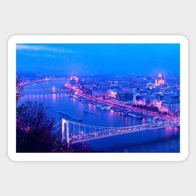 Blue Hour In Budapest Sticker by dianecmcac